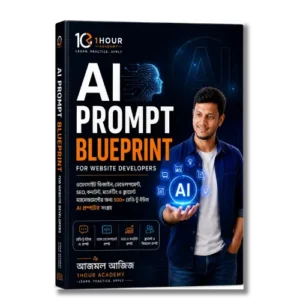 AI Prompt Blueprint for Website Developers eBook Cover by 1Hour Academy